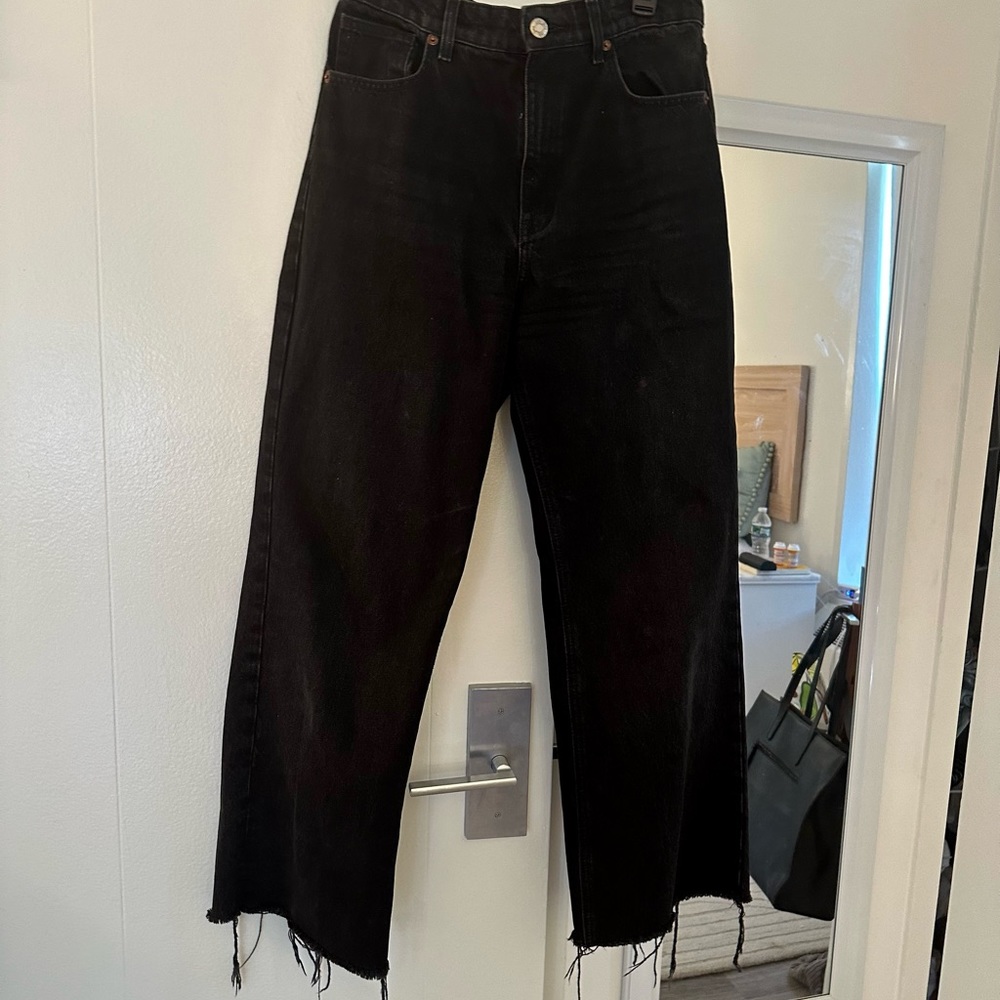 Zara Black Wide Leg Jeans